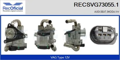 Vanne EGR Vw TIGUAN · Vw SCIROCCO III · Audi A1