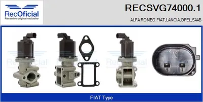 Vanne EGR Saab 9-5 · Alfa Romeo 156 · Saab 9-5 Estate