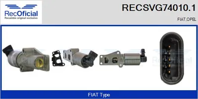 Vanne EGR Opel ZAFIRA A MPV · Fiat STILO · Opel VECTRA C