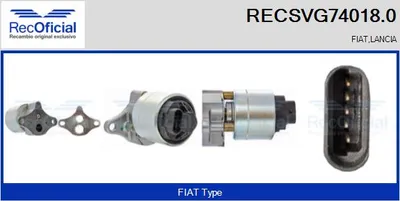 Vanne EGR Lancia DEDRA · Fiat TEMPRA · Fiat TEMPRA S.W.