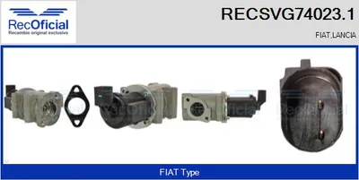 Vanne EGR Fiat PALIO Weekend · Fiat STRADA Pickup · Fiat PUNTO
