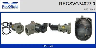 Vanne EGR Fiat IDEA · Lancia MUSA