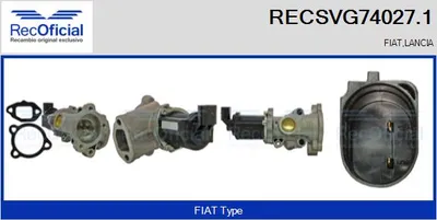 Vanne EGR Fiat IDEA · Lancia MUSA
