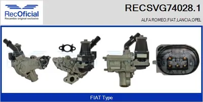 Vanne EGR Fiat GRANDE PUNTO · Fiat FIORINO Box Body/MPV · Alfa Romeo MITO