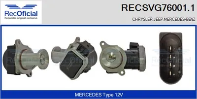 Vanne EGR Mercedes-Benz C-CLASS · Mercedes-Benz C-CLASS T-Model · Mercedes-Benz E-CLASS