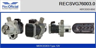 Vanne EGR Mercedes-Benz SPRINTER 3-t Van · Mercedes-Benz SPRINTER 3-t Platform/Chassis · Mercedes-Benz SPRINTER 3,5-t Van