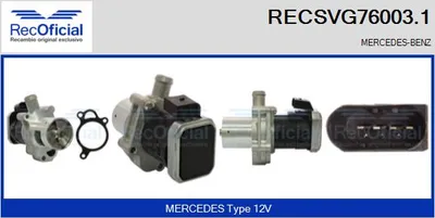 Vanne EGR Mercedes-Benz SPRINTER 3-t Van · Mercedes-Benz SPRINTER 3-t Platform/Chassis · Mercedes-Benz SPRINTER 3,5-t Van