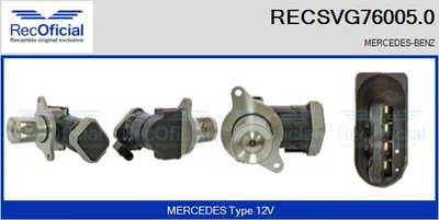 Vanne EGR Mercedes-Benz E-CLASS · Mercedes-Benz E-CLASS T-Model · Mercedes-Benz C-CLASS