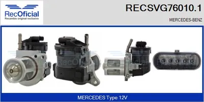 Vanne EGR Mercedes-Benz VIANO · Mercedes-Benz VITO Bus · Mercedes-Benz VITO / MIXTO Van