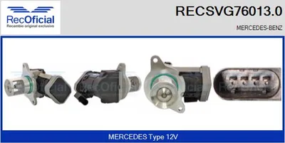 Vanne EGR Mercedes-Benz S-CLASS · Mercedes-Benz E-CLASS · Mercedes-Benz E-CLASS T-Model