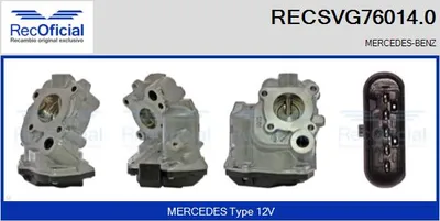 Vanne EGR Mercedes-Benz VIANO · Mercedes-Benz VITO / MIXTO Van · Mercedes-Benz S-CLASS