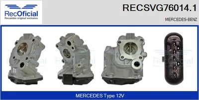 Vanne EGR Mercedes-Benz VIANO · Mercedes-Benz VITO / MIXTO Van · Mercedes-Benz S-CLASS