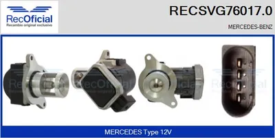 Vanne EGR Mercedes-Benz VIANO · Mercedes-Benz VITO Bus · Mercedes-Benz VITO / MIXTO Van