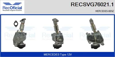 Vanne EGR Mercedes-Benz SPRINTER 2-t Platform/Chassis · Mercedes-Benz VITO Bus · Mercedes-Benz SPRINTER 2-t Van