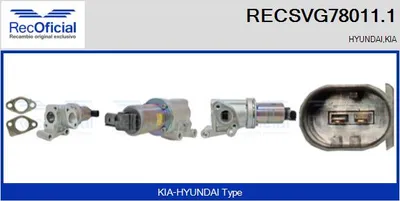 Vanne EGR Kia CEE'D Hatchback · Kia CEE'D SW · Kia PRO CEE'D