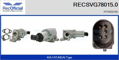 Vanne EGR Kia CEE'D Hatchback · Kia CEE'D SW · Kia PRO CEE'D