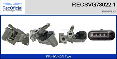 Vanne EGR Hyundai IONIQ · Kia NIRO I · Hyundai KONA