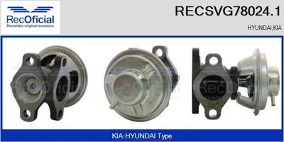 Vanne EGR Hyundai H-1 / STAREX Bus · Hyundai H-1 Van · Kia SORENTO I