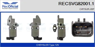 Vanne EGR Chrysler GRAND VOYAGER V · Jeep WRANGLER III