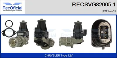 Vanne EGR Jeep WRANGLER III · Jeep CHEROKEE · Lancia VOYAGER MPV