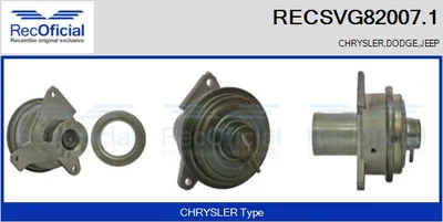 Vanne EGR Jeep CHEROKEE · Chrysler GRAND VOYAGER V · Dodge NITRO