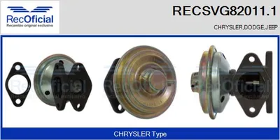 Vanne EGR Chrysler VOYAGER IV · Jeep CHEROKEE