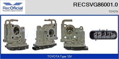 Vanne EGR Toyota RAV 4 III · Toyota AURIS · Toyota COROLLA Saloon
