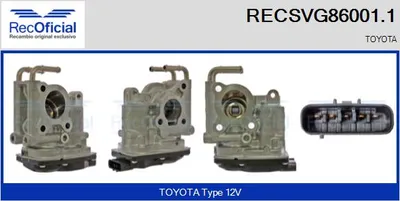 Vanne EGR Toyota RAV 4 III · Toyota AURIS · Toyota COROLLA Saloon