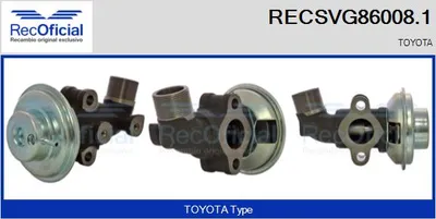 Vanne EGR Toyota COROLLA · Toyota COROLLA Liftback · Toyota COROLLA Compact