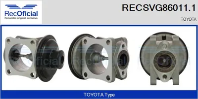 Vanne EGR Toyota LAND CRUISER 100