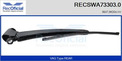 Bras d'essuie-glace, nettoyage des vitres Vw TOURAN · Skoda FABIA II Combi · Vw TIGUAN
