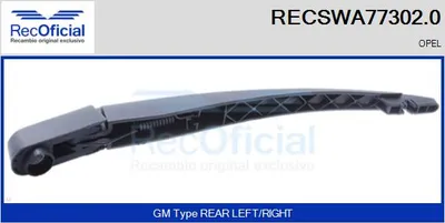 Bras d'essuie-glace, nettoyage des vitres Opel CORSA C · Opel CORSA C Hatchback Van · Opel MERIVA A MPV