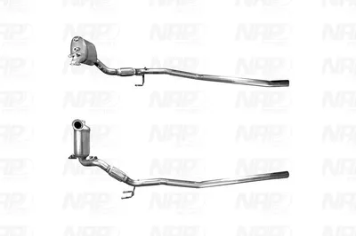 Filtre à particules / à suie, échappement Audi A3 · Audi A3 Sportback · Skoda OCTAVIA II Combi