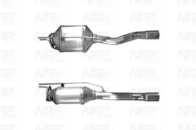 Filtre à particules / à suie, échappement Vw PHAETON