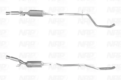 Filtre suie/particules, système d'échappement NAP Carparts CAD10561