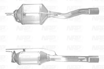 Filtre à particules / à suie, échappement Vw PHAETON