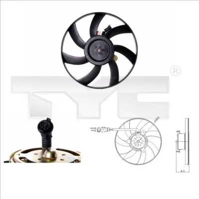 Ventilateur, refroidissement du moteur Seat CORDOBA · Seat TOLEDO I · Seat IBIZA II