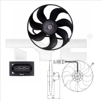 Ventilateur, refroidissement du moteur Audi A3 · Audi TT · Audi TT Roadster