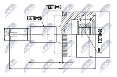 Jeu de joints, arbre de transmission Land Rover DISCOVERY III · Land Rover RANGE ROVER SPORT I · Land Rover DISCOVERY IV