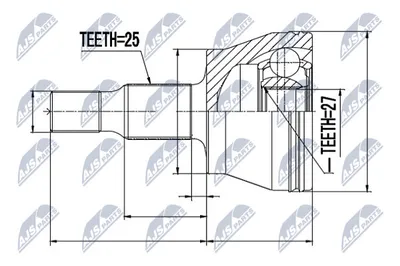 Jeu de joints, arbre de transmission Mercedes-Benz A-CLASS · Mercedes-Benz B-CLASS Sports Tourer