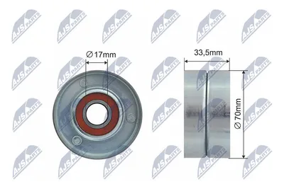 Poulie de tension, courroie trapézoïdale à nervures Alfa Romeo 159 · Alfa Romeo BRERA · Alfa Romeo 159 Sportwagon