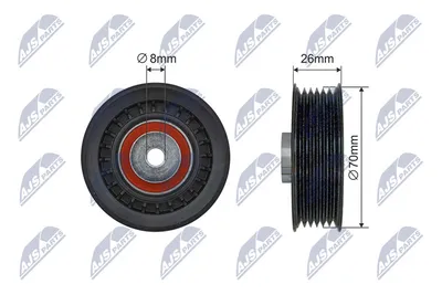 Poulie renvoi/transmission, courroie trapézoïdale à nervu Mercedes-Benz 124 Coupe · Mercedes-Benz 124 Saloon · Mercedes-Benz 124 T-Model