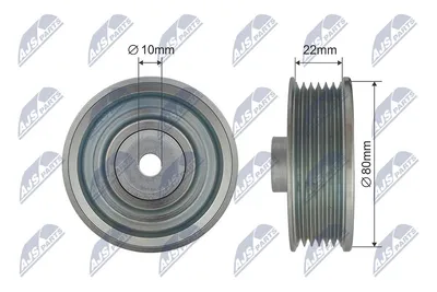 Poulie renvoi/transmission, courroie trapézoïdale à nervu Toyota COROLLA · Toyota AVENSIS · Toyota AVENSIS Estate