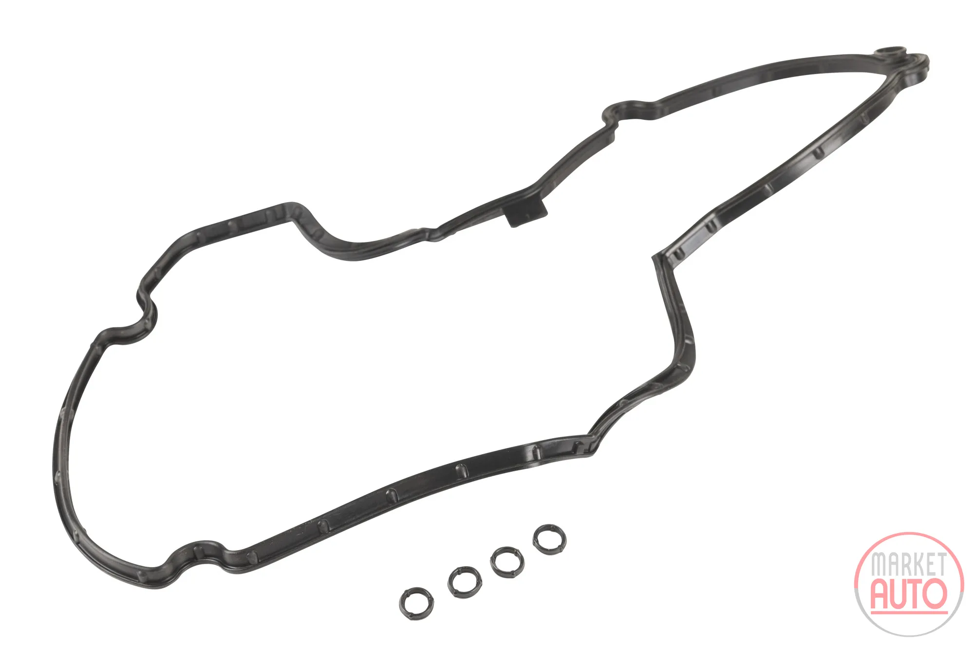 Valve cover gasket with 4 O-rings