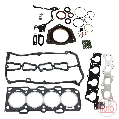 Engine gasket kit with shaft seal
