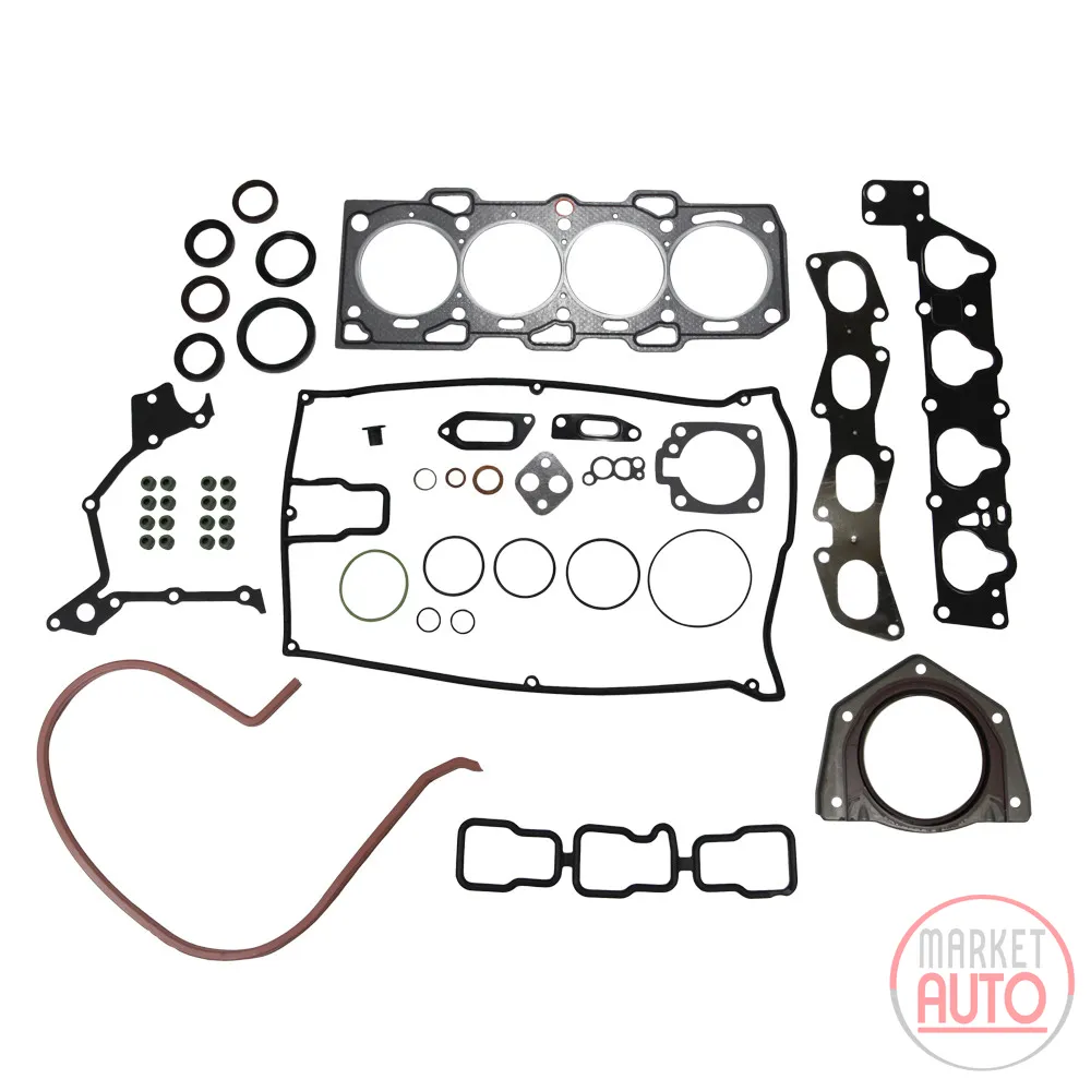 Engine gasket kit with shaft seal