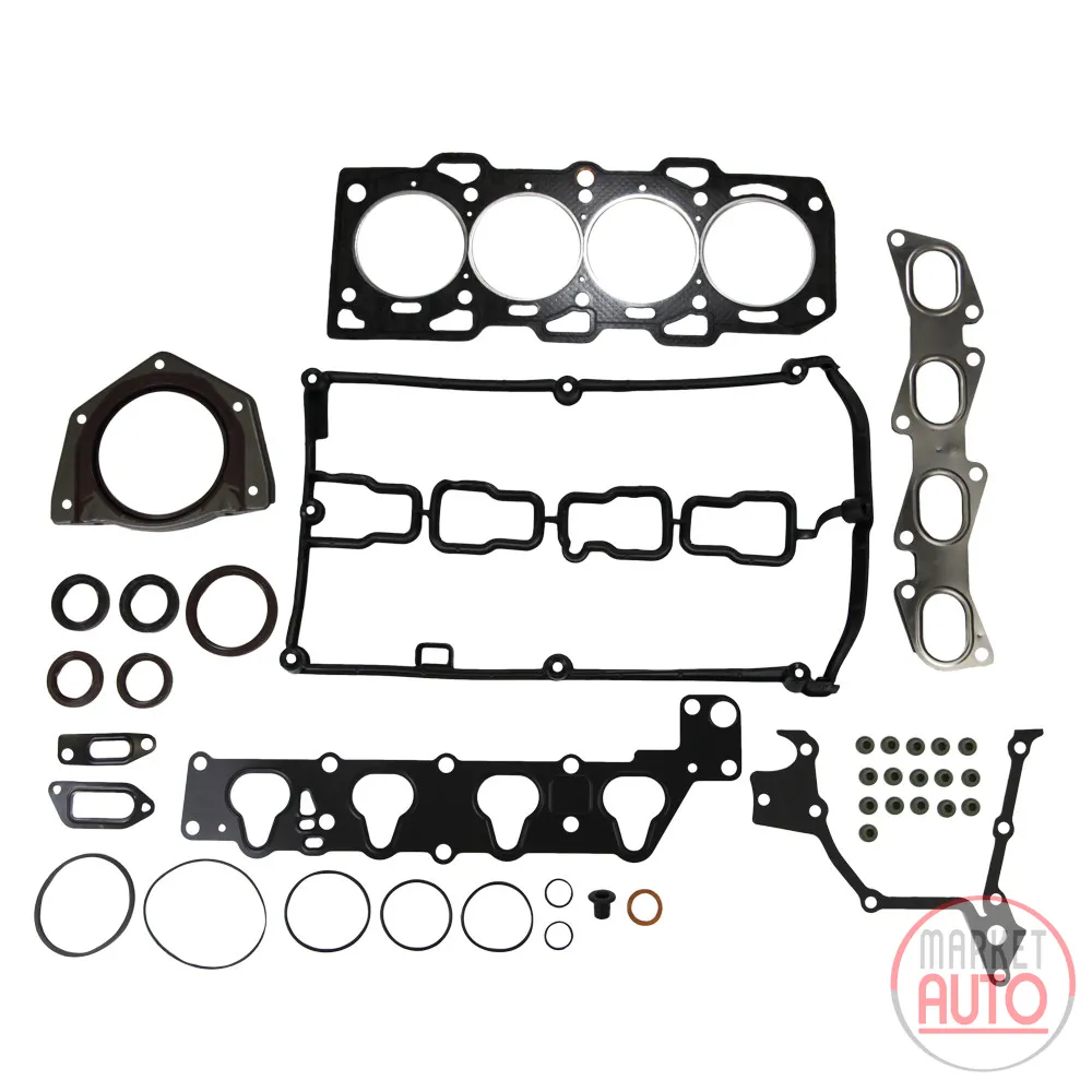 Engine gasket kit with shaft seal