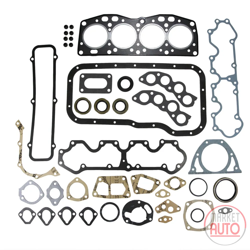 Engine gasket kit with shaft seal & cylinder head gasket