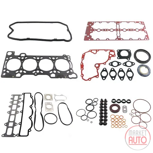 Engine gasket kit with shaft seal + cylinder head gasket