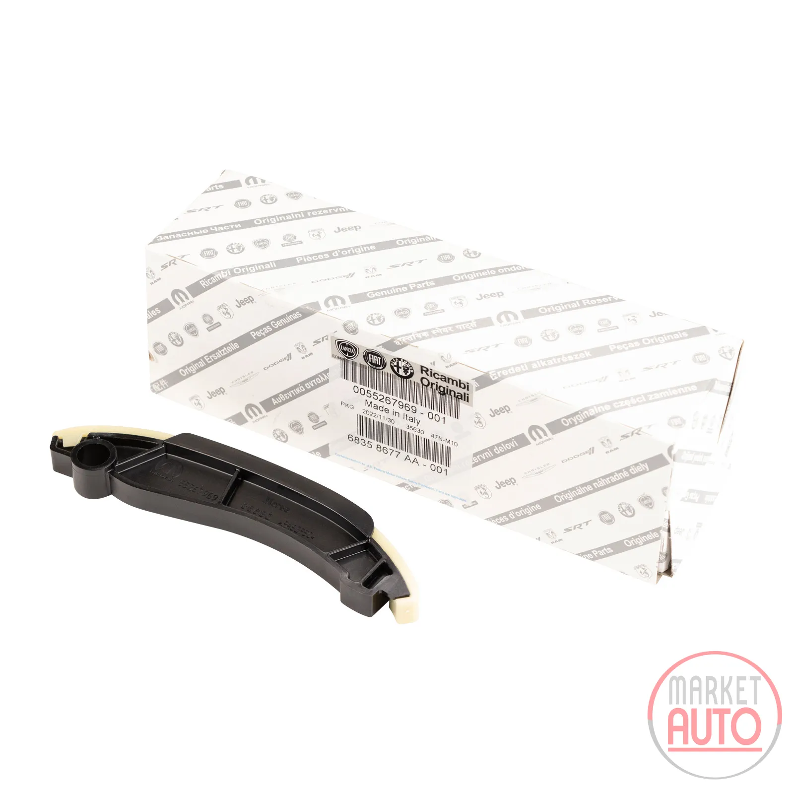 Slide rail, sliding block timing chain